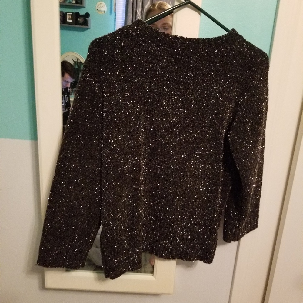 Black glitter sweater